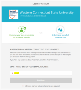 Requesting an Official Transcript – WCSU Support